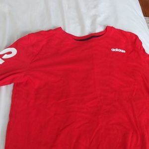 Red Adidas long sleeve shirt